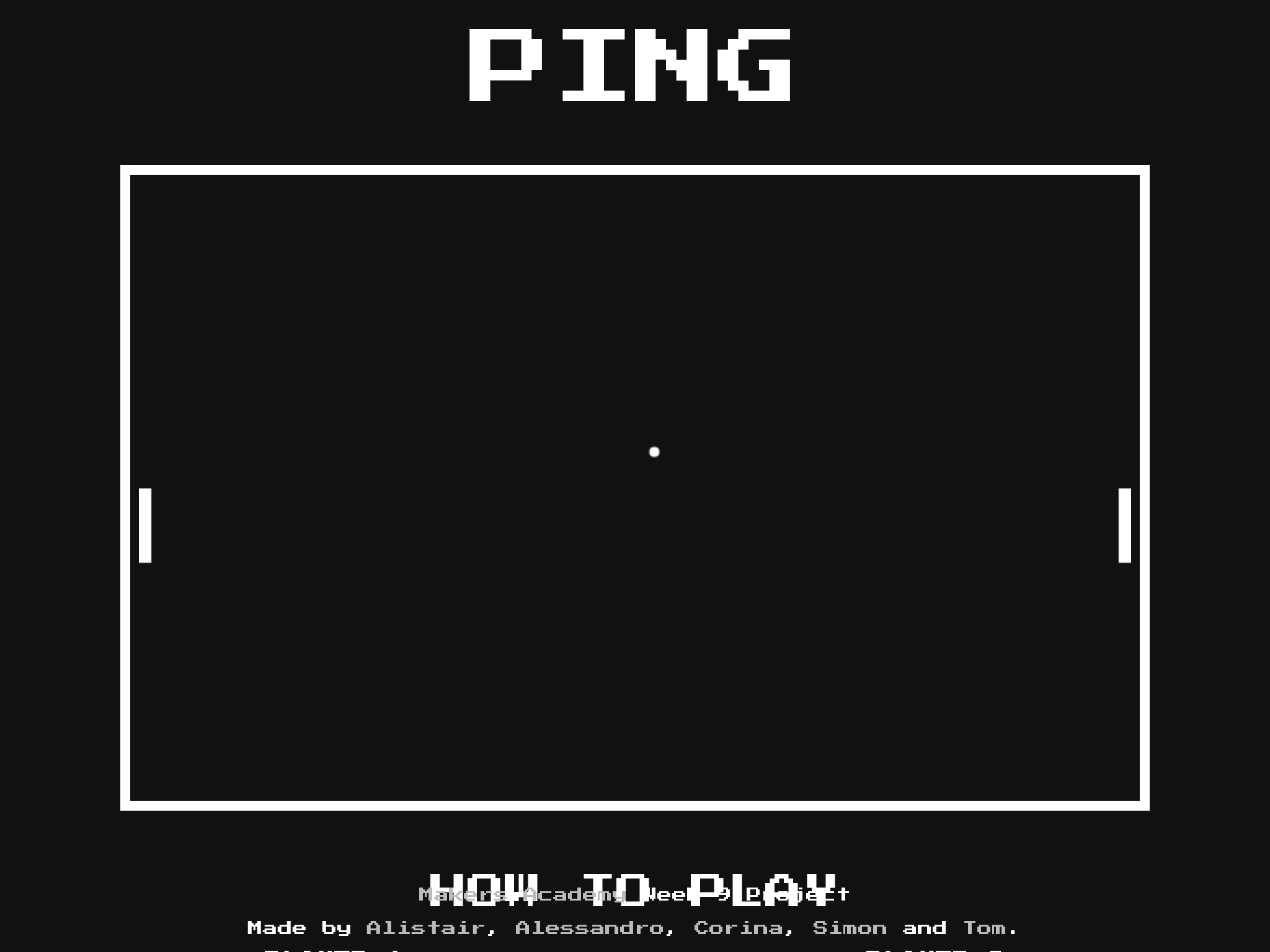 A screenshot of the Ping website